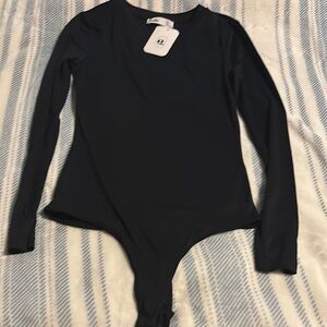 Elodie Long Sleeve Thong Bodysuit